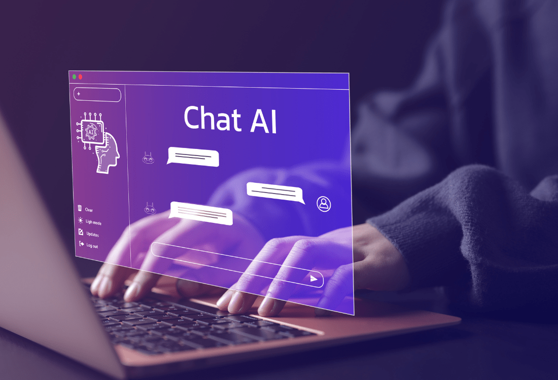 A woman is deciding to use chatbots instead of virtual agents in her business. 